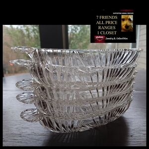 Relish/Dessert 1920's Look Glass Boats